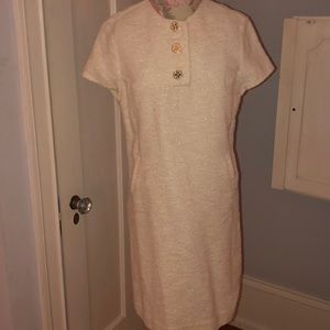 Tory Burch gold glitter dress